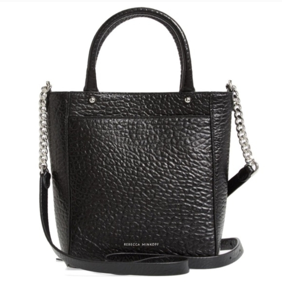 Rebecca Minkoff Handbags - Rebecca Minkoff Black Textured Leather Tote